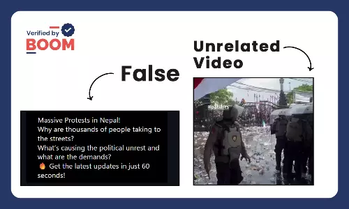 Unrelated Video From Indonesia Falsely Linked To Nepal Gen-Z Protests