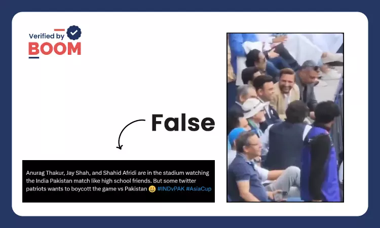 Asia Cup 2025: Champions Trophy Video Of Afridi With Jay Shah, Thakur Peddled As Recent