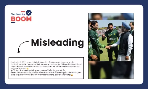 2011 Photo Of Manmohan Singh With Pak Players Peddled With Misleading Claim
