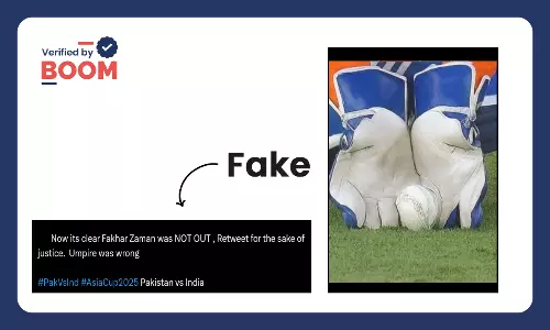 Asia Cup 2025: Photo Proving Unfair Dismissal Of Pakistan Batsman Is Fake