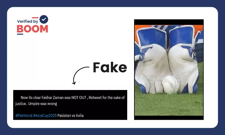 Asia Cup 2025: Photo Proving Unfair Dismissal Of Pakistan Batsman Is Fake