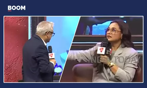 Cropped Video Peddled Falsely Claiming Rani Mukerji Scolded Rajdeep Sardesai