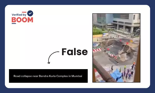 Video From Thailand Peddled As Road Collapse Incident In Mumbai