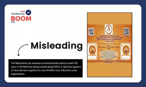 No, Netherlands Govt Didn’t Issue Stamp For RSS Centenary Celebrations