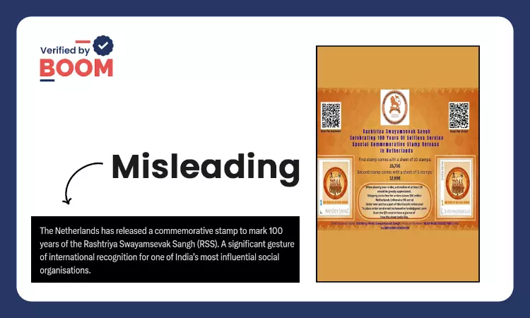 No, Netherlands Govt Didn’t Issue Stamp For RSS Centenary Celebrations