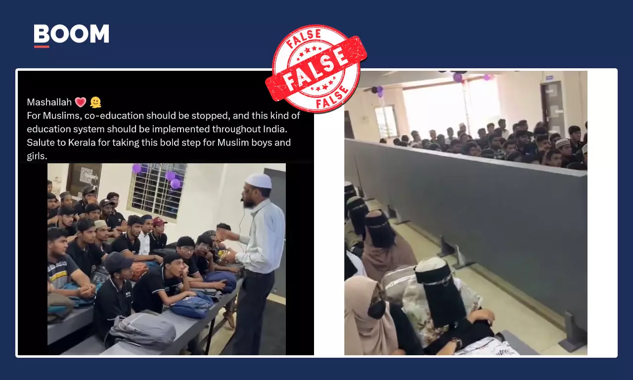 Video Of Gender Segregated Classroom In Maha Falsely Shared As Kerala