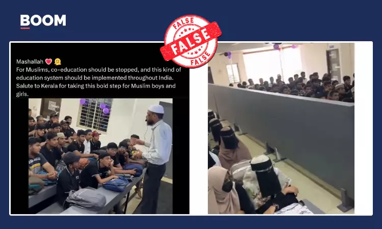 Video Of Gender Segregated Classroom In Maha Falsely Shared As Kerala