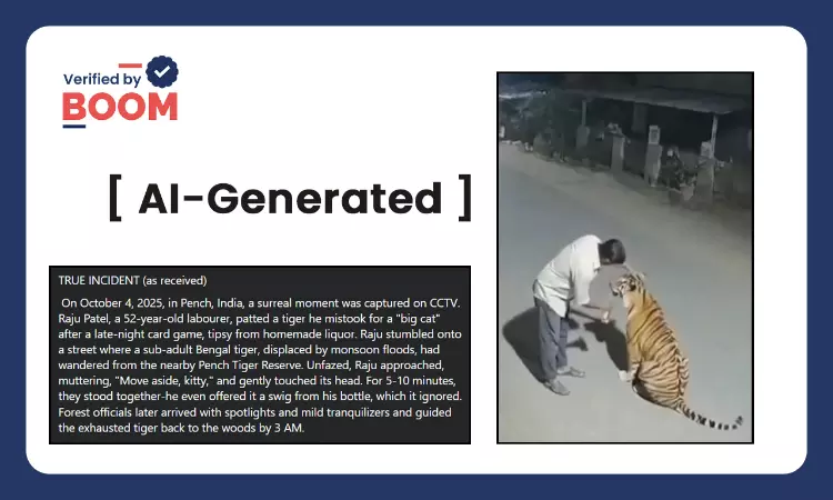AI Generated Video Of Drunk Man Petting Tiger Viral As Real