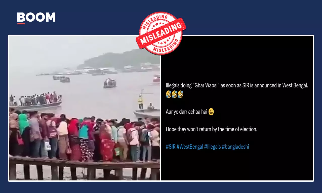 Bangladesh Video Peddled As Illegal Migrants Leaving Bengal After SIR