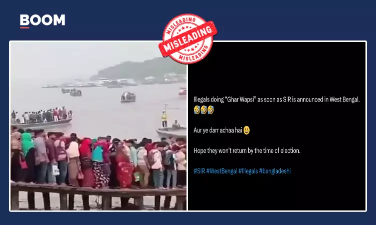 Bangladesh Video Peddled As Illegal Migrants Leaving Bengal After SIR