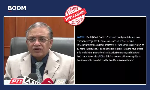 CEC Gyanesh Kumar’s Claim Of India “Invited” To Chair IDEA Is Misleading