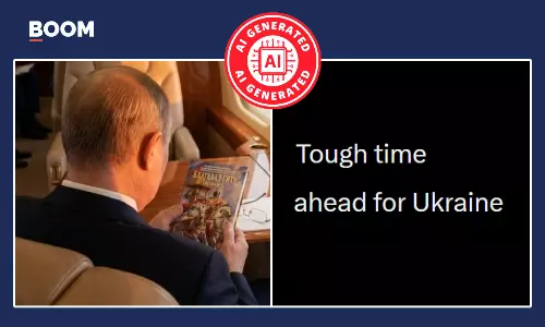 Image Of Putin With Bhagavad Gita Aboard Aircraft Is AI Generated