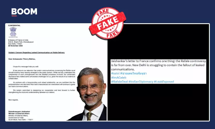 No, S Jaishankar Did Not Write This Letter To France On Rafale Jet Deal