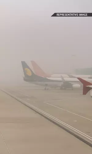 Flights Cancelled At Delhi Airport As Dense Smog Cuts Visibility