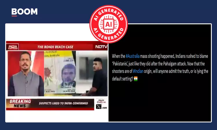 Deepfake Shared As NDTVs Exclusive Report On Bondi Beach Attack