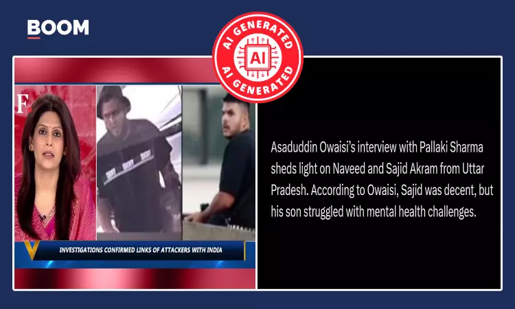 Video Interview Of Owaisi Defending Bondi Beach Shooters Is AI-Altered