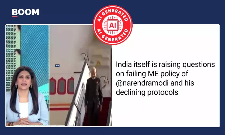 No, Palki Sharma Did Not Question Protocol for PM Modi’s Jordan Visit