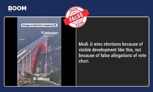 Video Of Bridge In China Peddled As India’s Development Under PM Modi