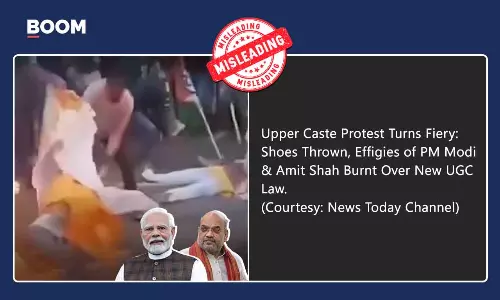 Unrelated Protest Video From West Bengal Shared As UGC Agitation