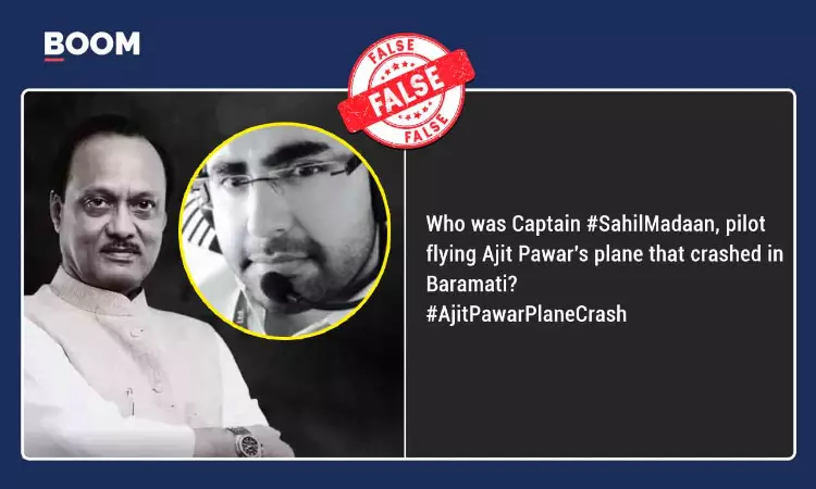 Viral Photo Misidentified As Ajit Pawars Plane Crash Pilot