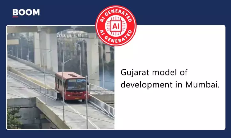 AI-Generated Image Of Bus Stuck On Mira-Bhayandar Flyover Viral As Real