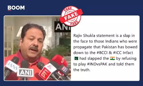 Rajeev Shuklas Deepfake Claims ICC Convinced Pak To Play On BCCIs Request