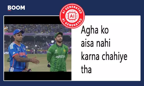 Photo of Pak Captain Salman Agha Snubbing Suryakumar Yadavs Handshake Is AI