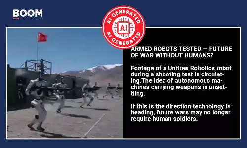 AI Video Shared As Chinese Robots Being Trained For War