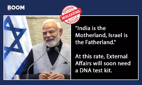 Modi’s ‘India Motherland, Israel Fatherland’ Remark Shared Without Context