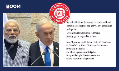 Videos Of PM Modi, Netanyahu Announcing Aid For Afghanistan Are Deepfakes