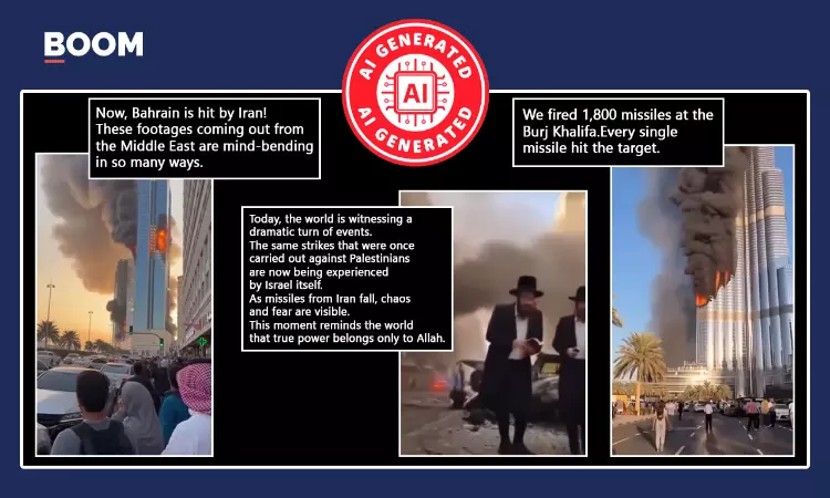 AI Videos Shared As Iran Missile Attacks On Dubai’s Burj Khalifa, Bahrain