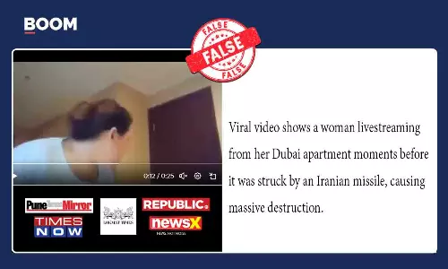 Old Lebanon Video Misreported As Dubai Livestream During Iran Strike