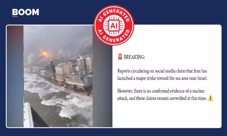 AI Video Peddled As Iran Launching Attack Near Israels Coast