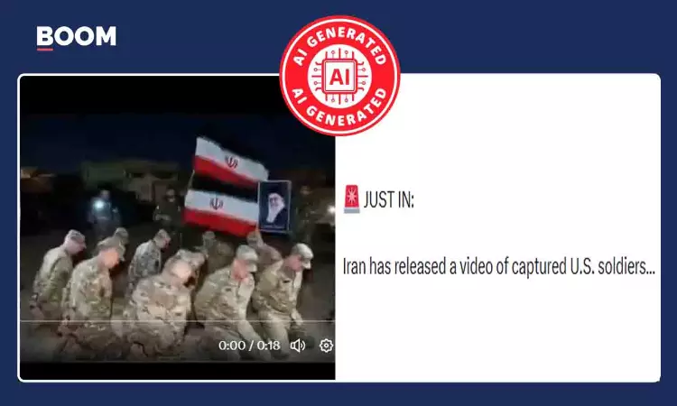 Video Showing US Soldiers Captured By Iran Is AI-Generated