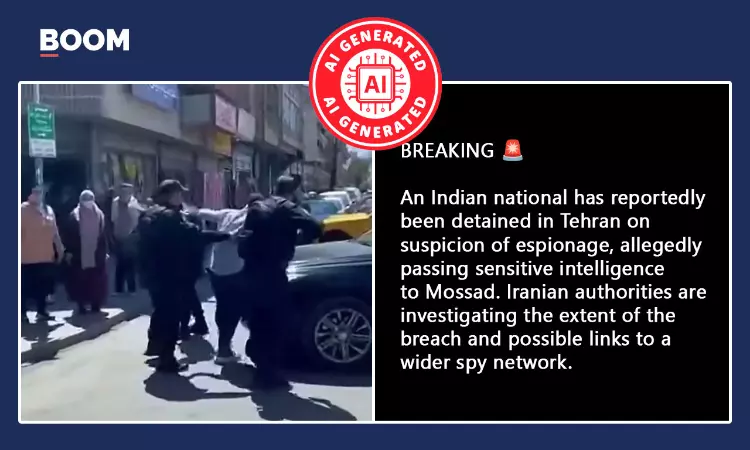AI-Generated Video Peddled As Indian Spying For Mossad Caught In Iran