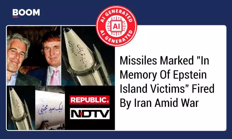 Photo Of Iranian Missile With Epstein Message Is Fake