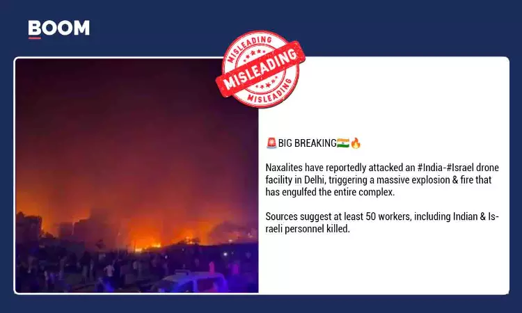 Pro-Iran Handles Share Unrelated Video As Blast At India-Israel Drone Site