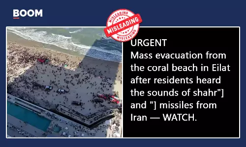 Unrelated Video Shared As Panic In Israel Over Iranian Missiles