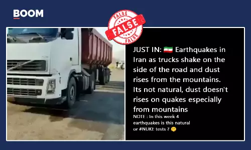 Old Iran Earthquake Video Falsely Shared As Recent Nuclear Testing Tremors