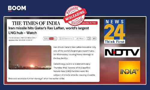 Unrelated Videos Shared As Iran’s Strike On Qatar’s Ras Laffan LNG Hub