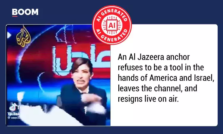 Video Of Al Jazeera Anchor Resigning Over Iran War Coverage Is AI-Generated