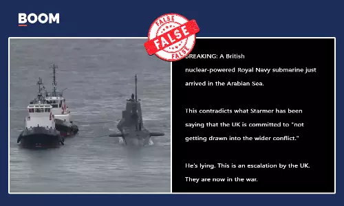 Old Submarine Video From Gibraltar Falsely Shared As UK Entering Iran War