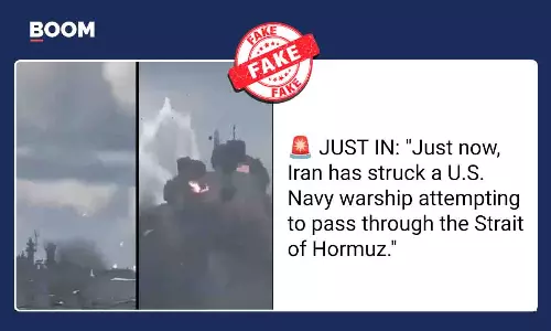 CGI Video Falsely Peddled As Iran Striking US Navy Warship