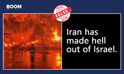 Indonesia Factory Fire Video Falsely Shared As Iranian Strike On Israel