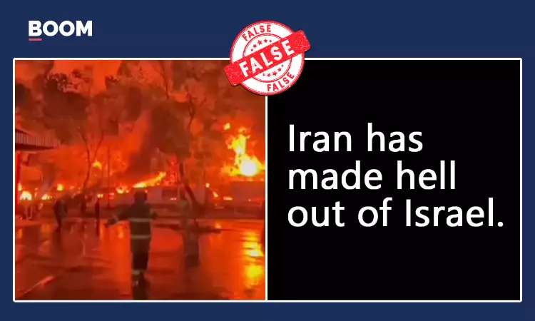 Indonesia Factory Fire Video Falsely Shared As Iranian Strike On Israel