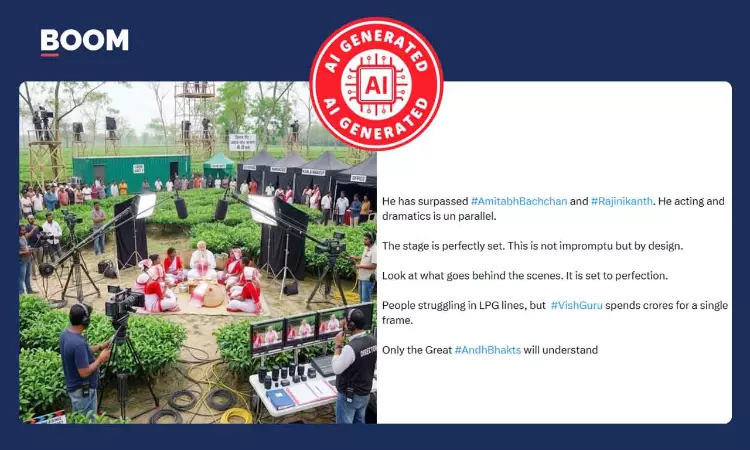 AI Images Of PM Modis Campaign Trail Shared As Staged Photos