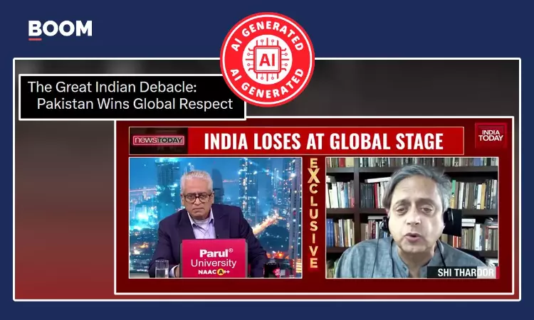 Video Of Shashi Tharoor Criticising India’s US-Iran War Strategy Is Deepfake