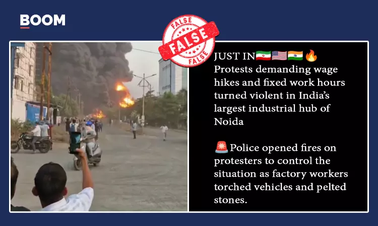 Video Of Maharashtra Fire Incident Shared As Noida Wage Hike Protests