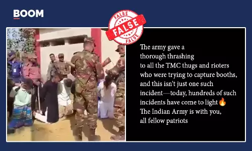 Bangladesh Election Drill Video Passed Off As TMC Ruckus In WB Polls