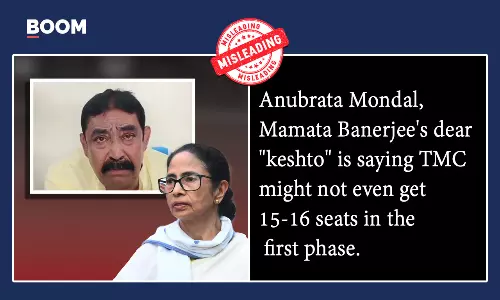 Video Of TMC Leader Saying Party Won’t Even Get 15–16 Seats Viral Out Of Context